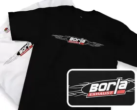 Borla Exhaust Borla Menfts Wireframe Black Crew Neck T-Shirt - XL Size