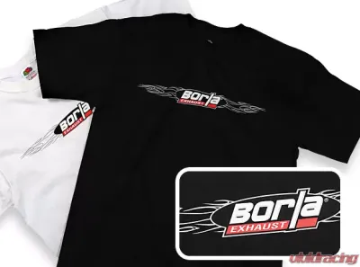 Borla Exhaust Borla Menfts Wireframe Black Crew Neck T-Shirt - XL Size - 21293