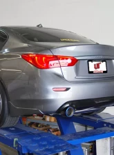 Invidia Gemini Rolled Titanium Burnt Tips Catback Exhaust Infiniti Q50 RWD 2014-2015                                     - HS14IQ5GID - Image 5