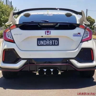 Invidia Q300 Triple Titanium Tip Catback Exhaust w/Front Pipe Honda Civic Type-R 2017-2021 - HS17CTRFQ33ST