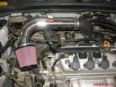 Injen IS Short Ram Air Intake System for 2001-2005 Honda Civic L4-1.7L, Polished or Black Finish - IS1565P