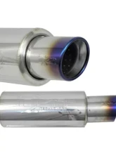 Injen 76MM Universal Muffler w/ Titanium Burnt Tip 3.00" Inlet                                     - SES300TT - Image 2