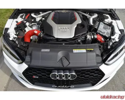 Injen SP Short Ram Cold Air Intake System Wrinkle Red for Audi S4/S5 V6-3.0L Turbo 2018-2023 - SES3082ICPWR