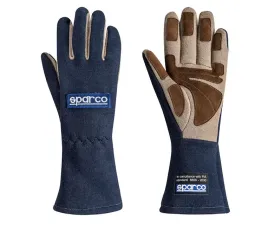 Sparco Land Classic Navy Racing Gloves | XS