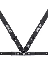 Sparco 4-Point 3|2 Inch Competition Harness Black                                     - 04716M1NR - Image 2