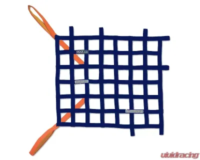 Sparco Navy Blue Racing Window Net - 002192FABM