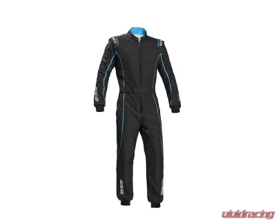 Sparco Groove KS-3 Karting Suit Small Black/Celeste - 002334NRCE1S