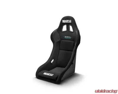 Sparco Black Vinyl 2020 EVO S QRT Competition Seat - 008024RNR