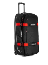 Sparco Black/Red Tour Rolling Duffle Bag                                     - 016437NRRS - Image 3