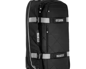 Sparco Black/Silver Tour Rolling Duffle Bag