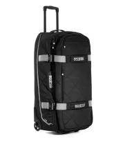 Sparco Black/Silver Tour Rolling Duffle Bag                                     - 016437NRSI - Image 3