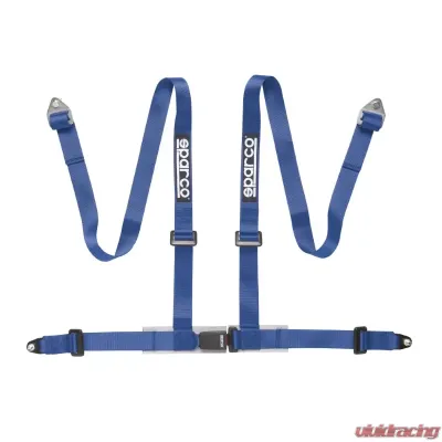 Sparco Blue 2" 4-Point Bolt-In Street Harness - 04604BV1AZ