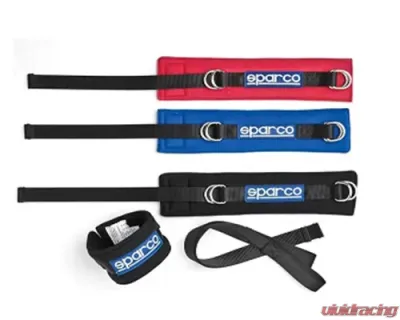 Sparco Blue Arm Restraints - 00158SETAZ