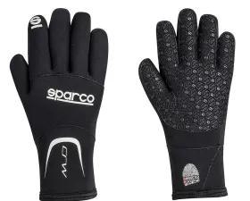 Sparco CRW Black Neoprene Karting Gloves | L