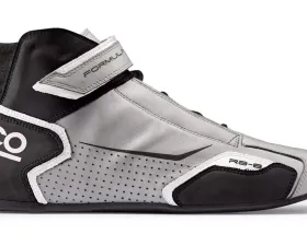 Sparco Silver and Black Formula RB-8 Driving Shoes