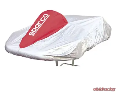 Sparco Silver and Red Protective Kart Cover - 02712R