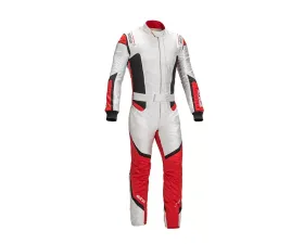 Sparco Lunargrid RS-6 White and Red Racing Suit 48 | S