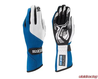 Sparco Force RG-5 Blue and White Racing Gloves | XL - 00130612AZ