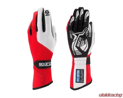 Sparco Force RG-5 Red and White Racing Gloves | XL - 00130612RS