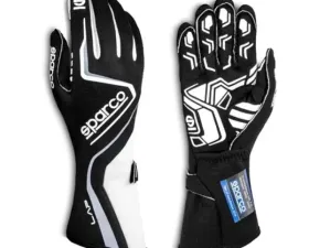 Sparco Lap Racing Gloves White/Black | 07