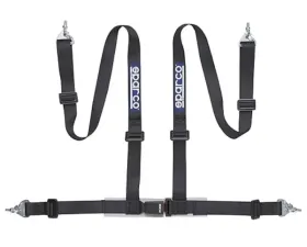 Sparco 2-Inch Tuner 4-Point Snap-In Harness Black