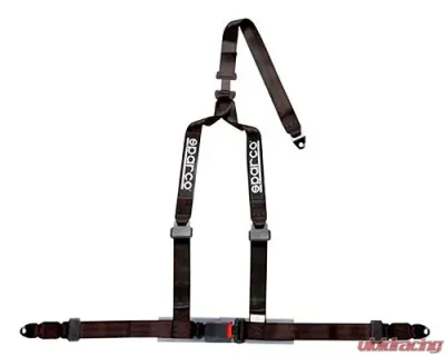 Sparco 2 Inch Tuner 3-Point Bolt-In Harness Black - 04608BV1NR