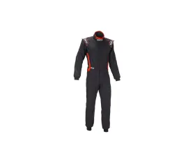 Sparco Victory RS-4 Boot Cuff Black and Red Racing Suit 52 | M