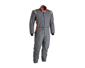 Sparco Victory RS-4 Boot Cuff Grey and Orange Racing Suit 52 | M