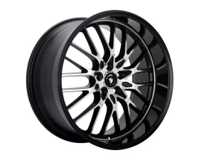 Konig Lace Gloss Black w/Machine Face Wheel 17x8 5x112 35