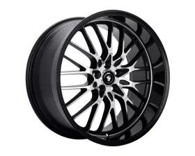 Konig Lace Gloss Black w/Machine Face Wheel 20x8.5 5x114.3 40