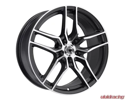 Konig Intention Gloss Black w/Machined Face Wheel 16x7.5 5x100 45 - IO76510455