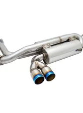 Megan Racing Stainless Steel Axleback Exhaust w/Blue Rolled Tips BMW M3 E46 2001-2006                                     - MR-ABE-BE46M30E-VO - Image 3