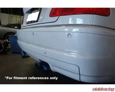Megan Racing Stainless Steel Axleback Exhaust w/Blue Rolled Tips BMW M3 E46 2001-2006 - MR-ABE-BE46M30E-VO