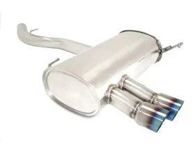 Megan Racing Axle Back Exhaust System with Single 3 Inch Blue Titanium Tip BMW 328i | 328ix (E90|92) 2007-2011