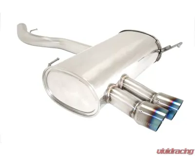 Megan Racing Axle Back Exhaust System with Single 3 Inch Blue Titanium Tip BMW 328i | 328ix (E90|92) 2007-2011 - MR-ABE-BE9092-BT