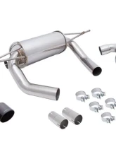 Megan Racing Stainless Steel Supremo Exhaust System w/Stainless Black Chrome Tips BMW M4 F82 2015+                                     - MR-ABE-BF82-BC - Image 4