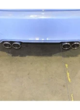 Megan Racing Stainless Steel Supremo Exhaust System w/Stainless Black Chrome Tips BMW M4 F82 2015+                                     - MR-ABE-BF82-BC - Image 2