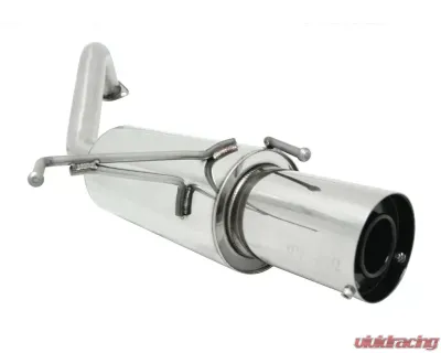 Megan Racing Axle Back Exhaust System with Single 3.5inch Stainless Steel Tip Honda Fit 2009-2014 - MR-ABE-HF09DS