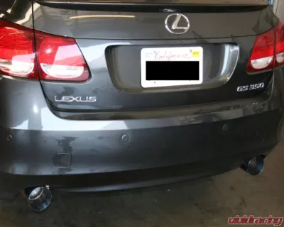 Megan Racing Axle Back Exhaust System with Dual 4inch Titanium Tips Lexus GS350 2007-2015 - MR-ABE-LG06-OE