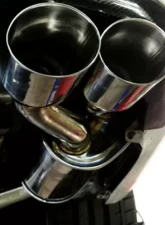 Megan Racing Axle Back (Stainless Rolled Tips) Mercedes Benz C63 AMG 2012-2015                                     - MR-ABE-MBW204C63 - Image 2