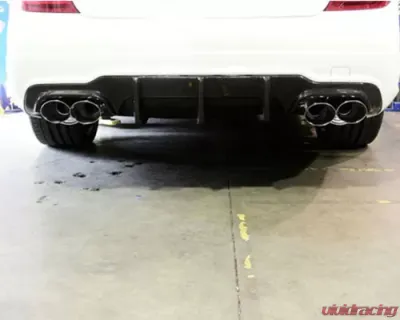 Megan Racing Axle Back (Stainless Rolled Tips) Mercedes Benz C63 AMG 2012-2015 - MR-ABE-MBW204C63