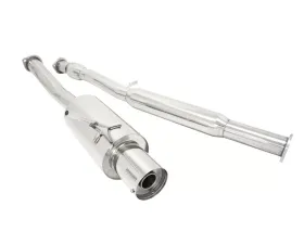 Megan Racing Turbo Type Catback Exhaust System w/4inch Flat Tip Subaru WRX STI 2002-2007