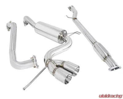Megan Racing Type 2 (Stainless Rolled Tips) Hyundai Veloster 2012-2018 - MR-CBS-HYV11-SRT