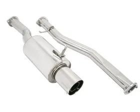 Megan Racing Drift Spec Style Catback Exhaust System w/4.5inch Stainless Steel Flat Tip and Silencer Nissan 350Z 2003-2008