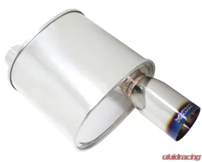 Megan Racing Universal Exhaust F-RT Dual Burnt Tip Muffler - MR-MU-FRT-2-VO