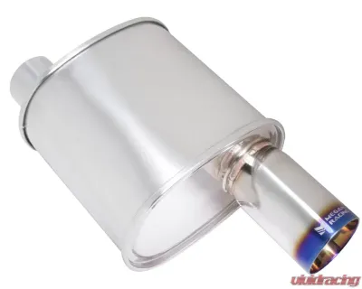 Megan Racing Universal Exhaust F-RT Turbo Burnt Tip Muffler - MR-MU-FRT-T-VO