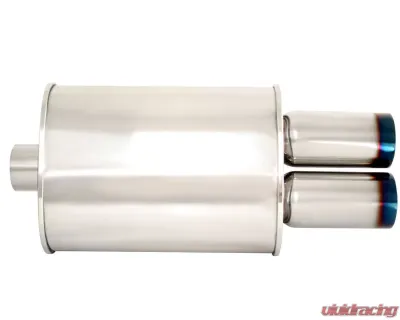 Megan Racing Universal Exhaust M-DT Burnt Tip Muffler - MR-MU-MDT-2
