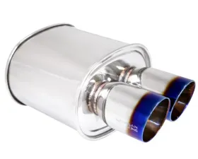 Megan Racing Universal Exhaust M-VO Muffler Dual Burnt Tips