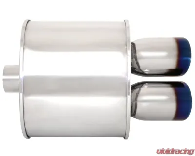 Megan Racing Universal Exhaust M-VO Muffler Dual Burnt Tips - MR-MU-MVO-2
