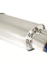 Megan Racing Universal Exhaust O-VA Muffler (Dual Oval Burnt Tips)                                     - MR-MU-OVA-2 - Image 2
